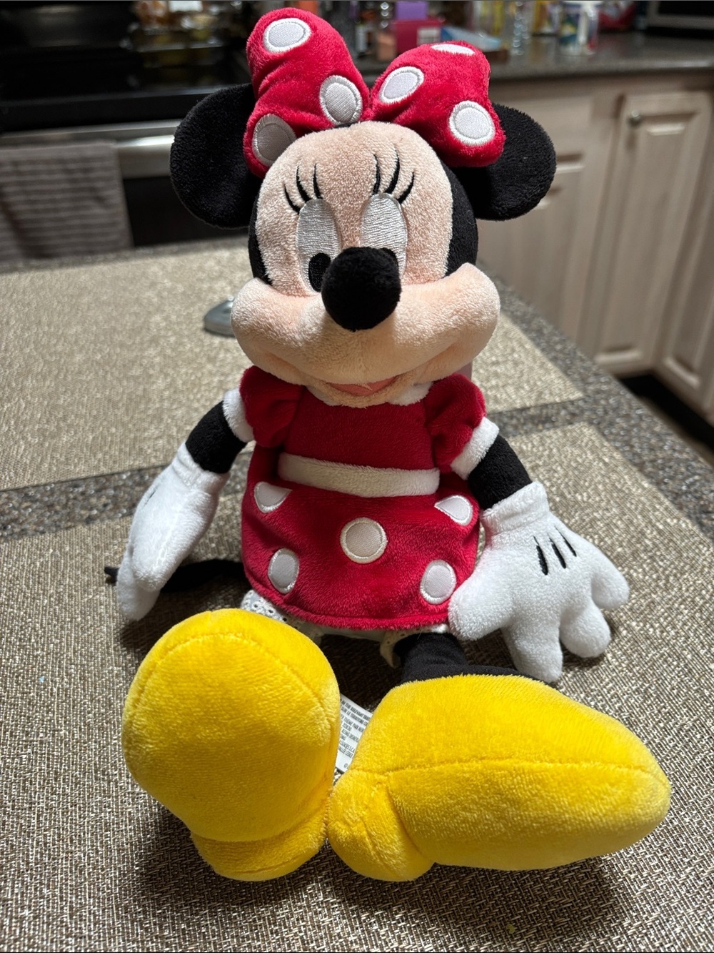 Disney Minnie Mouse Plush in Red, White, Black, and Yellow